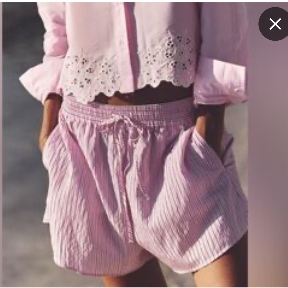 ZARA Striped Pink Boxer Shorts Women’s Size Medium BRAND NEW - Picture 4 of 9